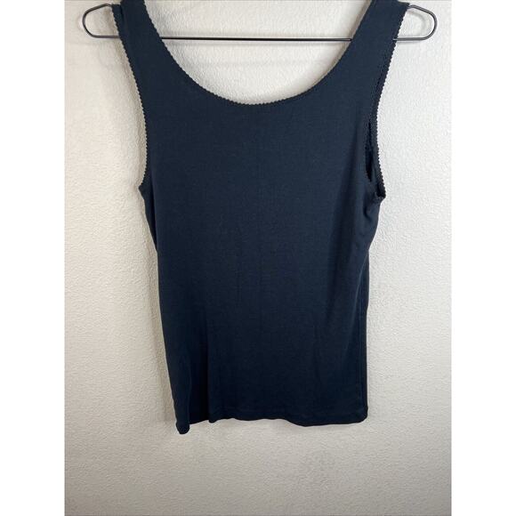 Natural Reflections Women’s Large Black Tank Top Lace Neckline‎ - Picture 8 of 14